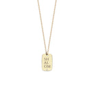 Engraved Statement Tag Necklace