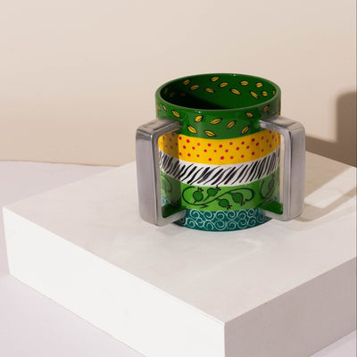 Modern Hand Wash Cup – Liquid Light Design – Aluminum – Liquid Light Series  Green