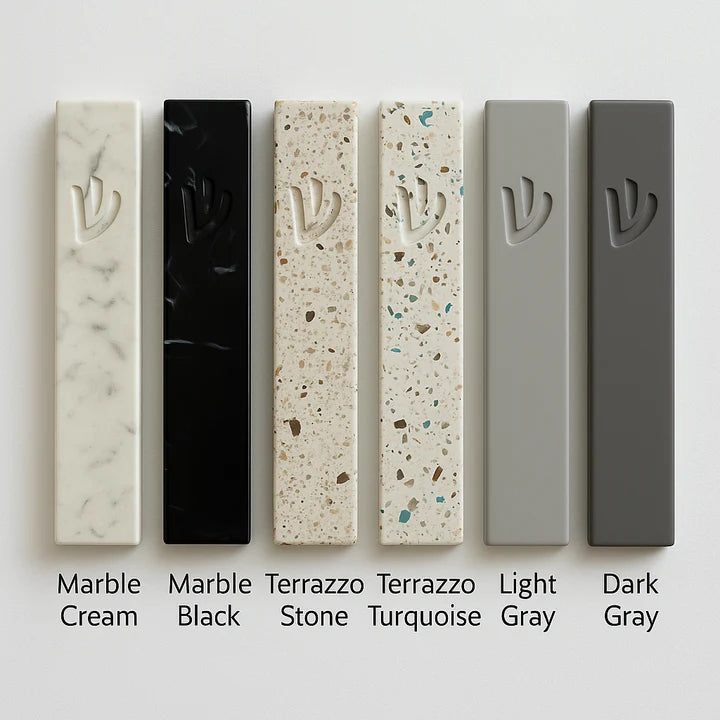Street Mezuzah – Contemporary Concrete with Clean Urban Lines 