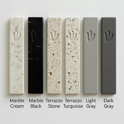 Street Mezuzah – Contemporary Concrete with Clean Urban Lines 