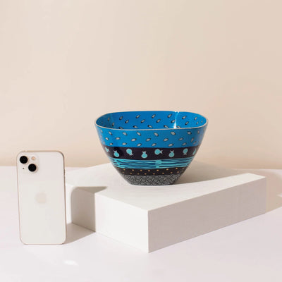 A combination of Handmade blue bowl and Israeli culture – Blue Harmony Series 