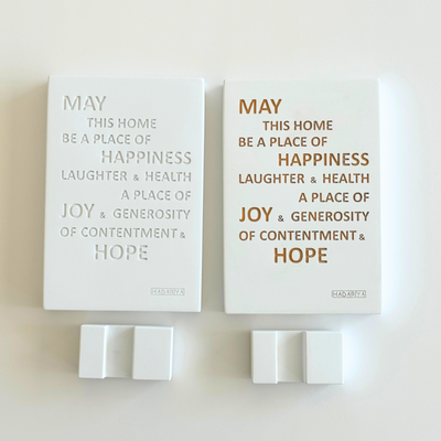 Elegant Home Blessing in English – Concrete Series 