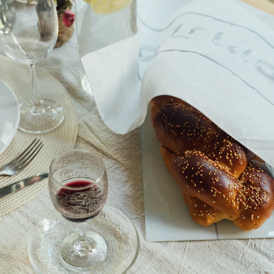 Elegant Minimalist Shabbat Set – Luxurious & Timeless - Silver Spark model 