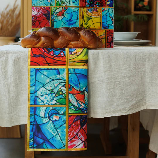 Shabbat Challah Cover Made from Sustainable Bamboo Fabric - Chagall Cover Series (Copy) 