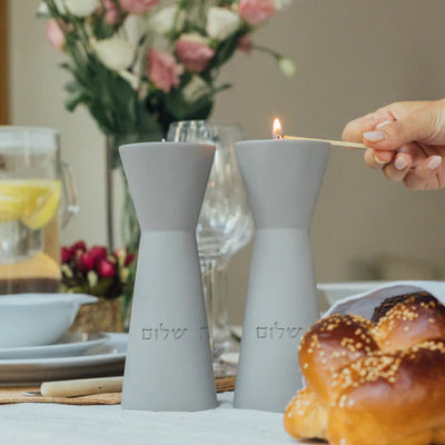 Concrete Kiddush Cup, Challah Tray & Candle Holders - Shabbat Harmony Gift Set Series (Copy) 
