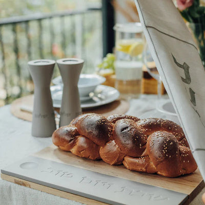 Concrete Kiddush Cup, Challah Tray & Candle Holders - Shabbat Harmony Gift Set Series (Copy) 