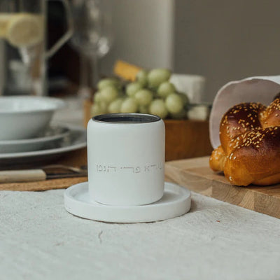 Concrete Kiddush Cup, Challah Tray & Candle Holders - Shabbat Harmony Gift Set Series (Copy) 