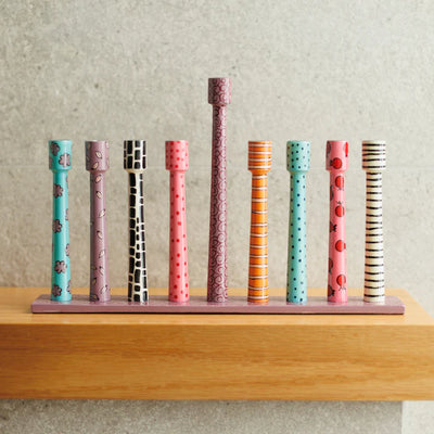 Designer Menorah for Hanukkah – Line Series 