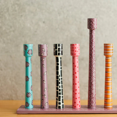 Designer Menorah for Hanukkah – Line Series 