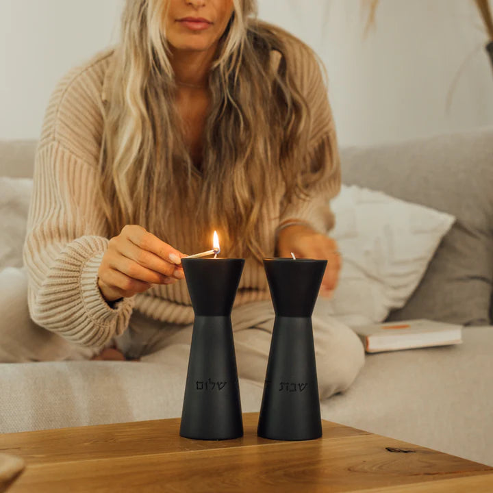 Candleholds designed for Shabbat and the holiday in natural shades – Aura Series (Copy) 
