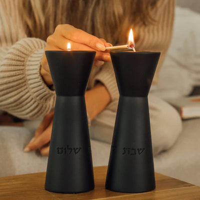Elegant and luxurious Candleholders for Shabbat with engraving – Aura Series (Copy) 