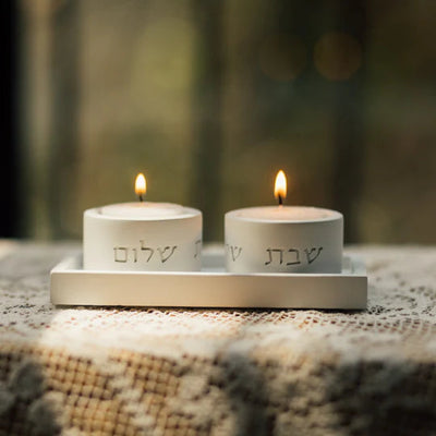 Set of candlesticks designed to sit on a modern concrete tray - Concrete Grace Series (Copy) 