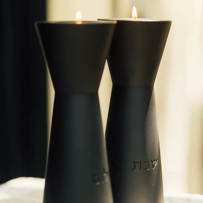 Candleholders designed for Shabbat and the holiday in natural shades – Aura series (Copy) 