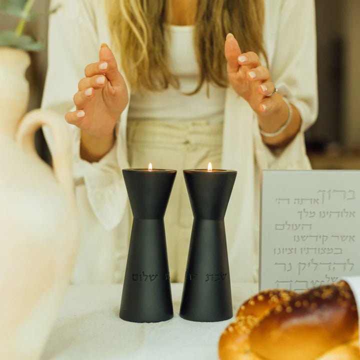 Candleholds designed for Shabbat and the holiday in natural shades – Aura Series (Copy) 