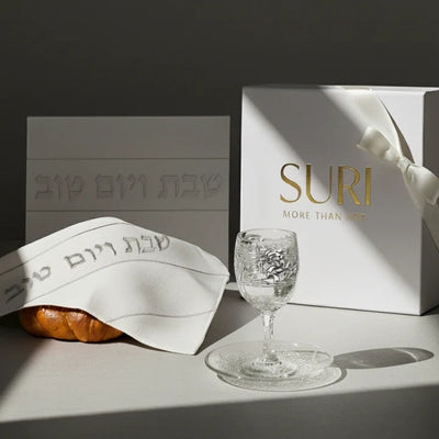 A luxurious, minimalist and timeless Shabbat set - Silver Spark model 