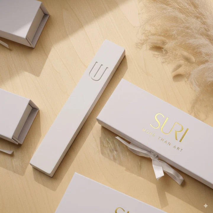 Timeless Mezuzah – Elegant Terrazzo Design in Soft Natural Tones 