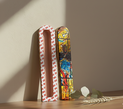 Designed Wooden Mezuzah Case – Modern Judaica Art | Chagall Series 