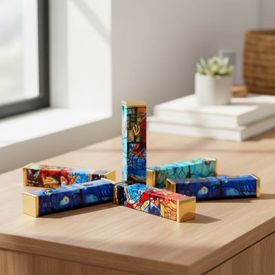 Chagall Mezuzah – Artistic Judaica with a Vibrant, Soulful Look 