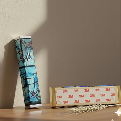 Elegant Mezuzah in Chagall Windows Design – Chagall Series 