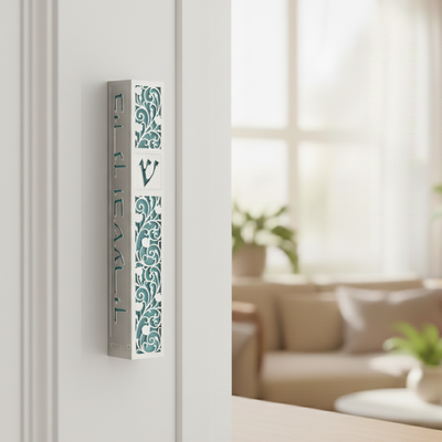 Pomegranate Mezuzah – Clean Modern Lines with Traditional Symbolism 