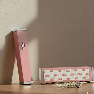 Candy Mezuzah – Sparkling Gray with Contemporary Lines 