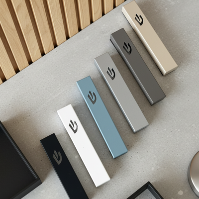 Sweetheart Mezuzah – Refined Linear Design in Polished Stainless Steel 