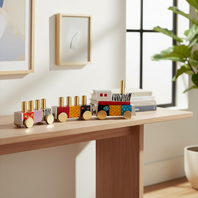 Kids' Judaica Train Menorah – Train Series 