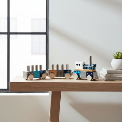 Kids' Judaica Train Menorah – Train Series 