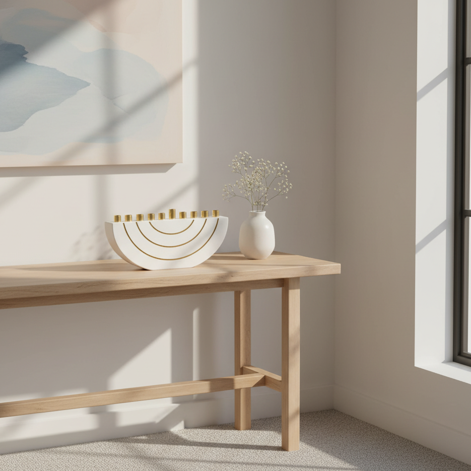 Modern Concrete Hanukkah - Glam Series 