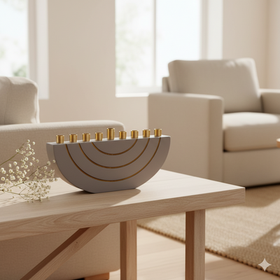 Modern Concrete Hanukkah - Glam Series 