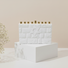 White Concrete Menorah with Elegant Star of David – COTEL Design