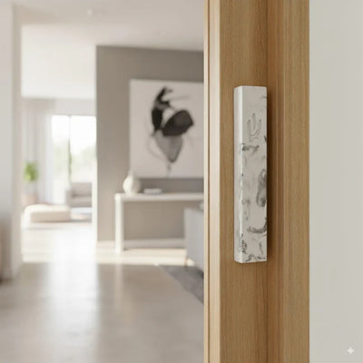 Street Mezuzah – Bold Marble Design for Homes with Soul & Style 