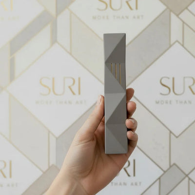 Wave Mezuzah – Minimalist Concrete with Sculpted Texture (Copy) 