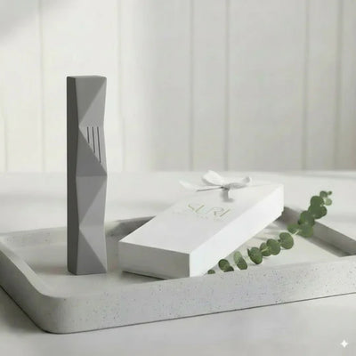 Flowing Concrete Mezuzah Design for Modern Jewish Homes - Wave Series 