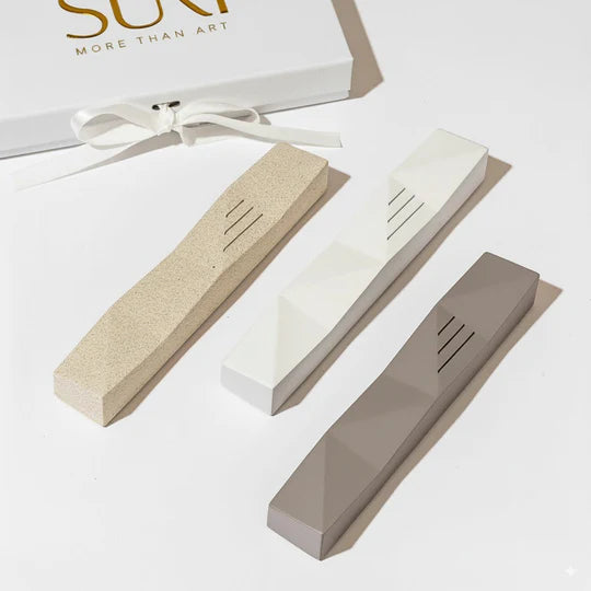 Flowing Concrete Mezuzah Design for Modern Jewish Homes - Wave Series 