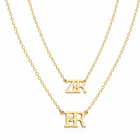 Liran Initials Diamond Necklace | Sterling Silver or Gold Plated