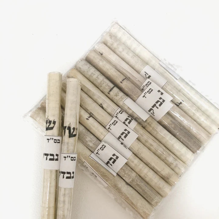 Handwritten Mezuzah Scroll – Small Size (4"–6") by Certified Sofer Stam 