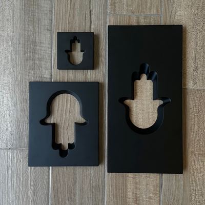 Elegant Concrete Hamsa for Home or Office - Hamsa Series 
