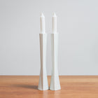 Porcelain Shabbat Candlesticks