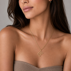 Jess Initial Paperclip Necklace