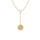 Sunburst Knot Medallion Lariat Necklace