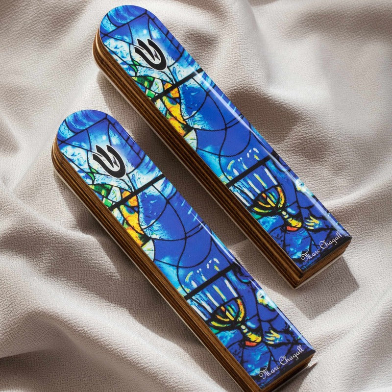 Chagall Mezuzah – Artistic Judaica Inspired by Stained Glass Windows 