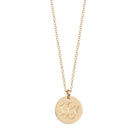 Personalized Monogram Disc Necklace