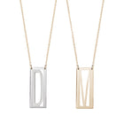 Initial Frame Pendant Necklace