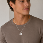 Or Movable Star of David Necklace