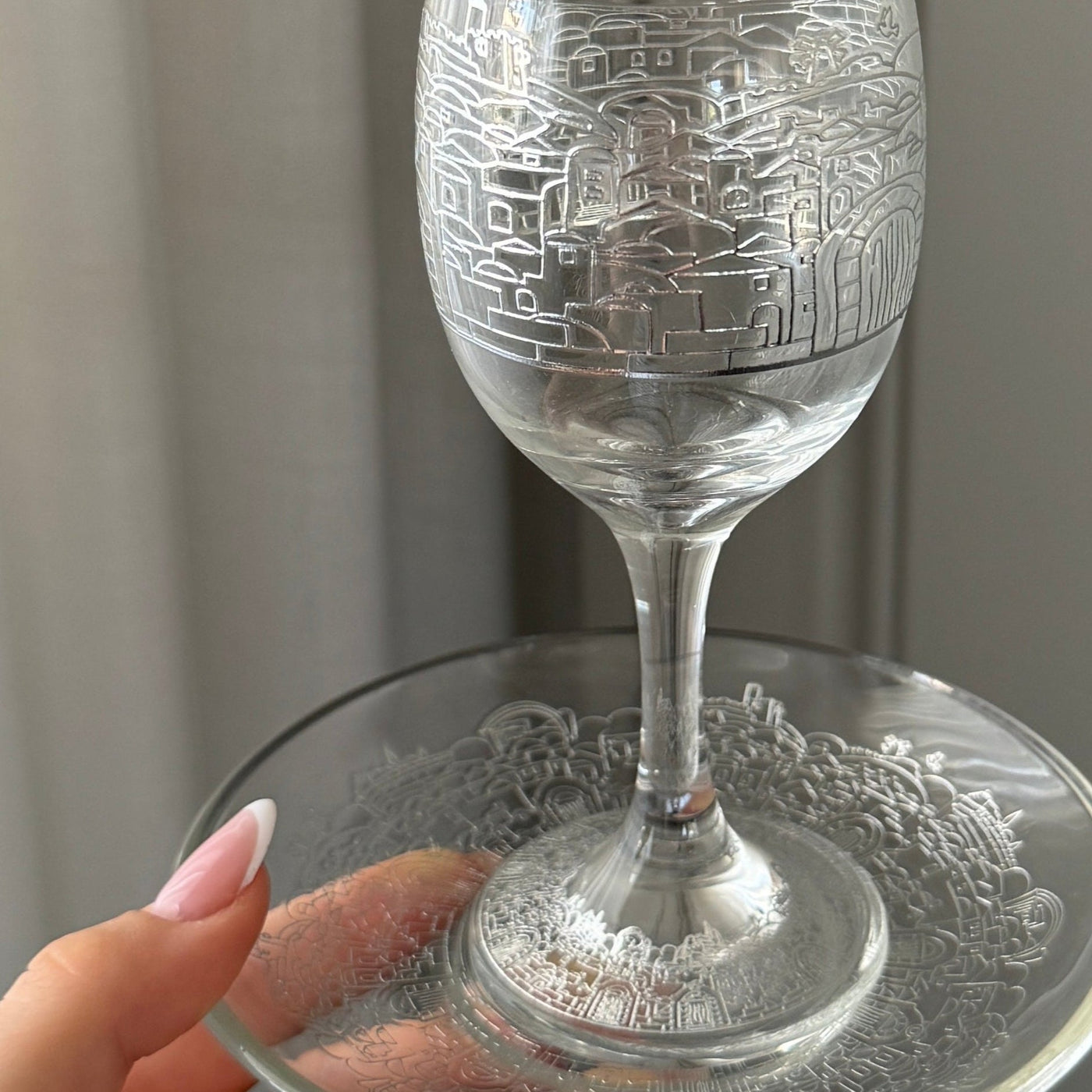 Luxury Glass with Silver Etching – Glass & Silver Series 
