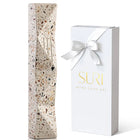 Modern Stone-Colored Terrazzo Mezuzah Case | Wave