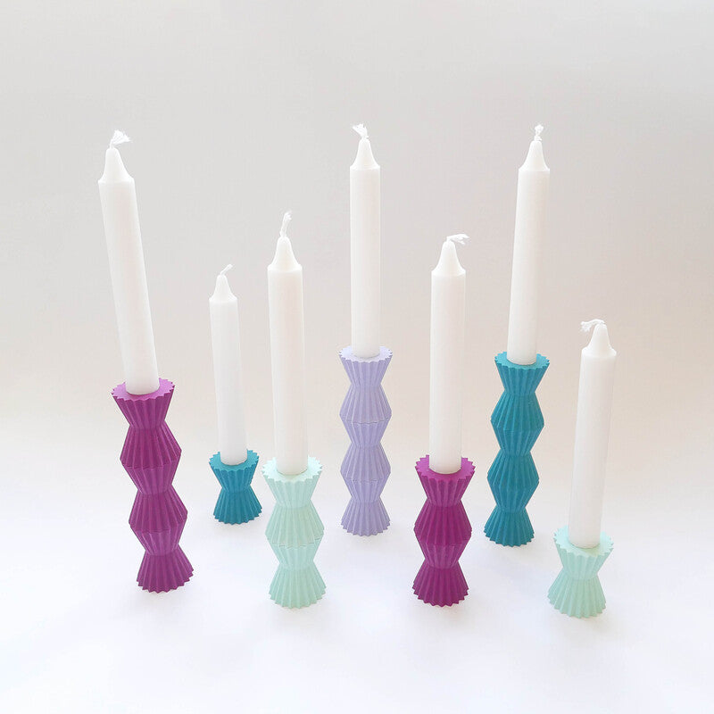 Modular 3D Printed Shabbat Candlestick – Shabbat Blessings Series 