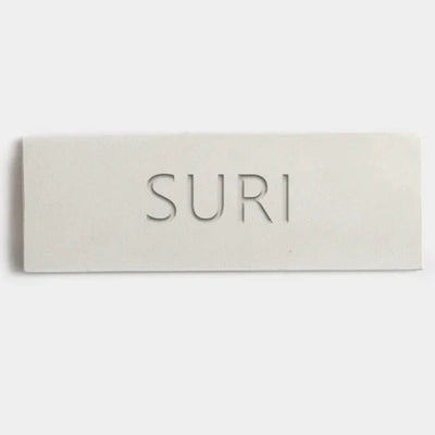 Personalized entrance sign made of clean beige concrete with engraving - Sandy series (Copy) 