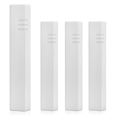 Set of Designed Concrete Mezuzahs in White - Space